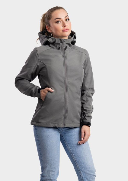 L&S Jacket Hooded Softshell for her