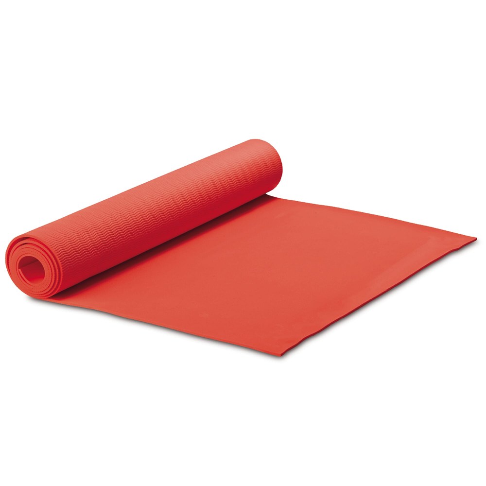 Fitness yogamat met draagtas - Rood