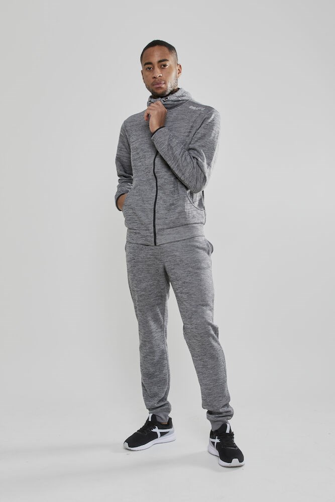 Craft - Leisure Full Zip Hood M Darkgrey melange XS Craft - Leisure Full Zip Hood M Darkgrey melange XS