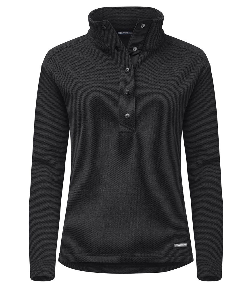 Cutter & Buck - Hunts Point Fleece Dames Zwart XXL