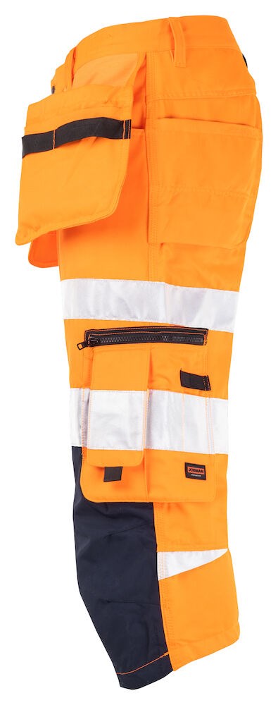 Jobman - 2217 Hi-Vis Long Shorts Oranje/Navy D092