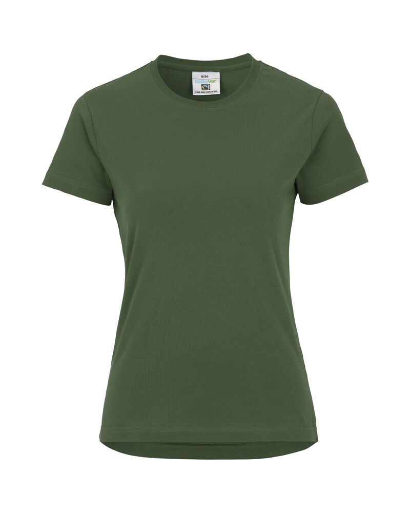T-SHIRT LADY  Donker Groen XL