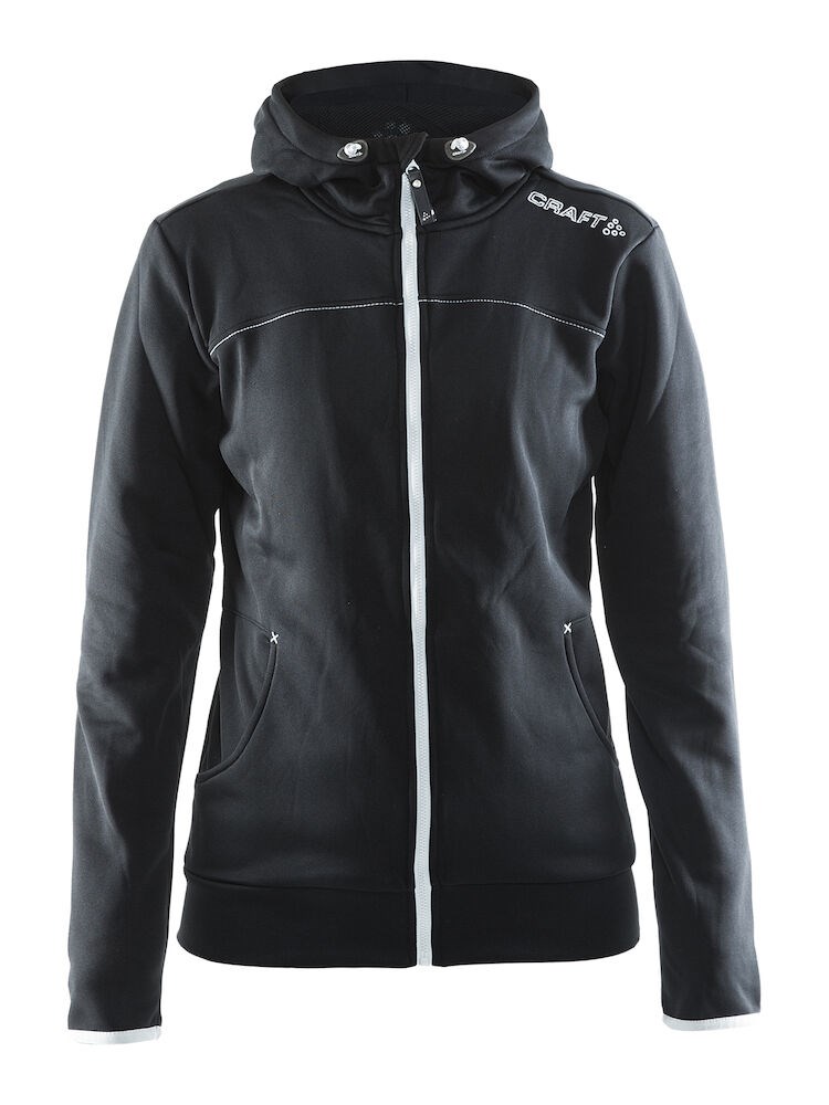 Craft - Leisure Full Zip Hood W - black