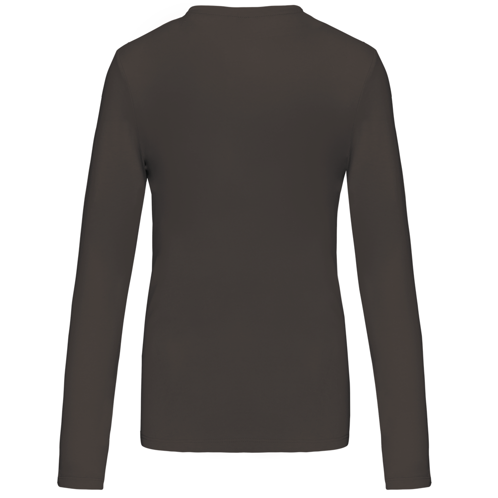K383C - Dames T-shirt ronde hals lange mouwen