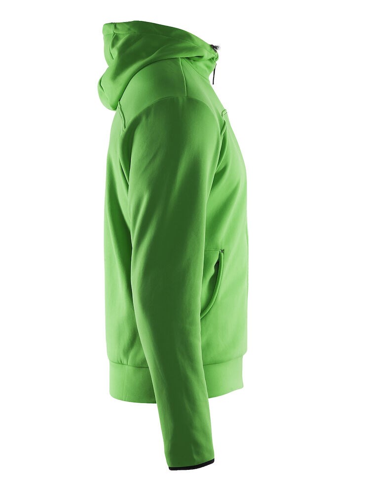 Craft - Leisure Full Zip Hood M Craft Creen/Black/Grey Melange XS