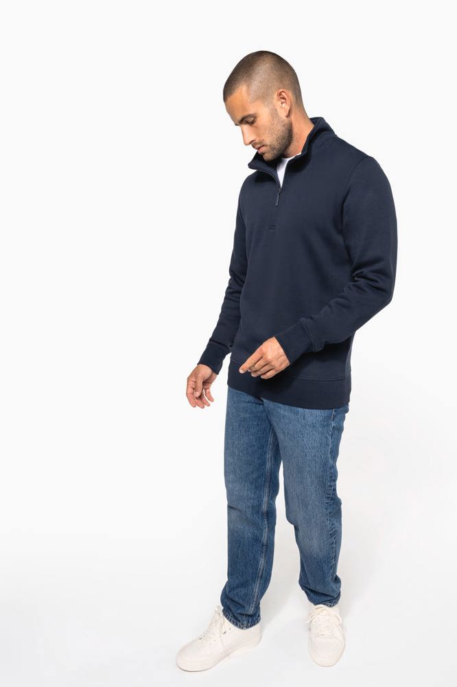 K487 - Sweater met ritskraag