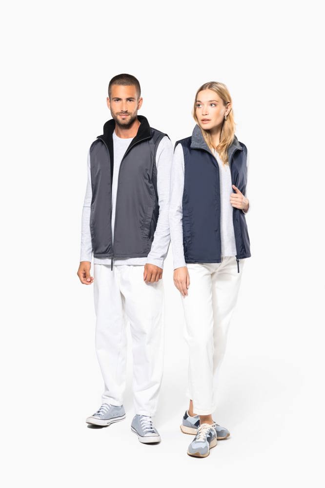 K679 - Met fleece gevoerde bodywarmer unisex