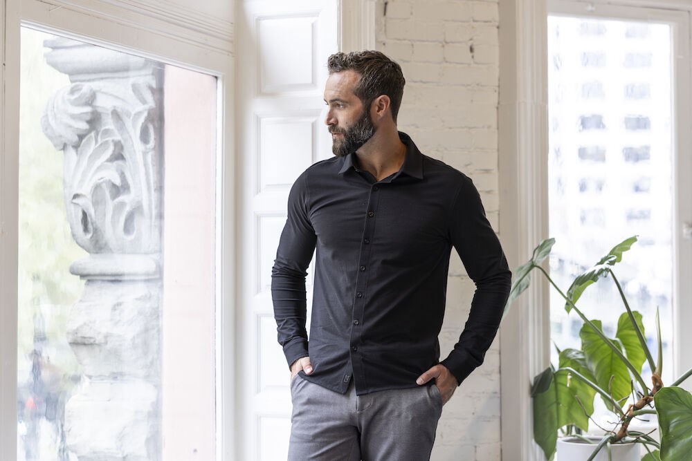 Cutter & Buck - Hedley Stretch Shirt Heren Wit L
