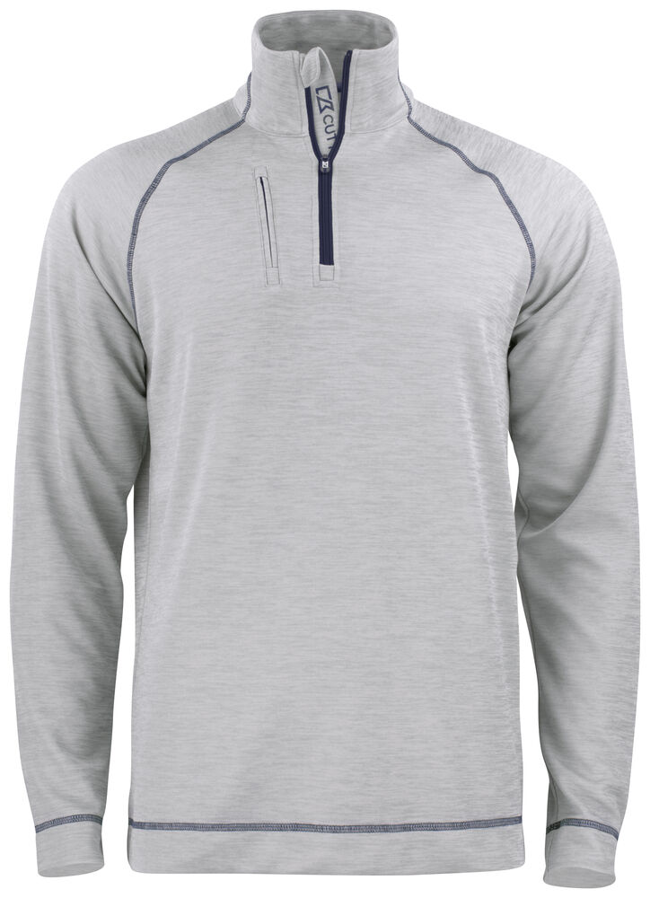 Cutter & Buck - Chambers Half Zip  Heren Grijs Mélange L