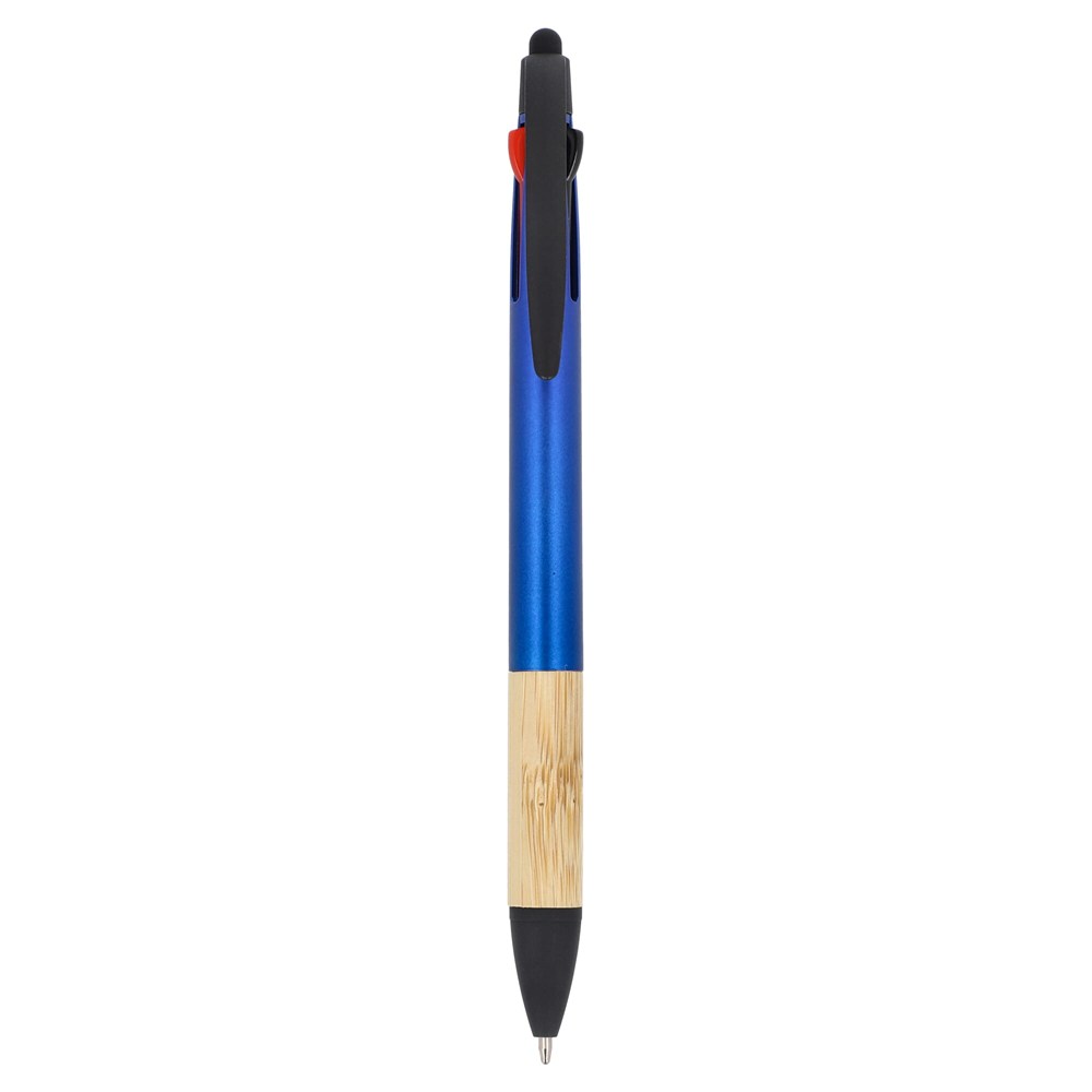 3-kleuren pen met bamboe grip