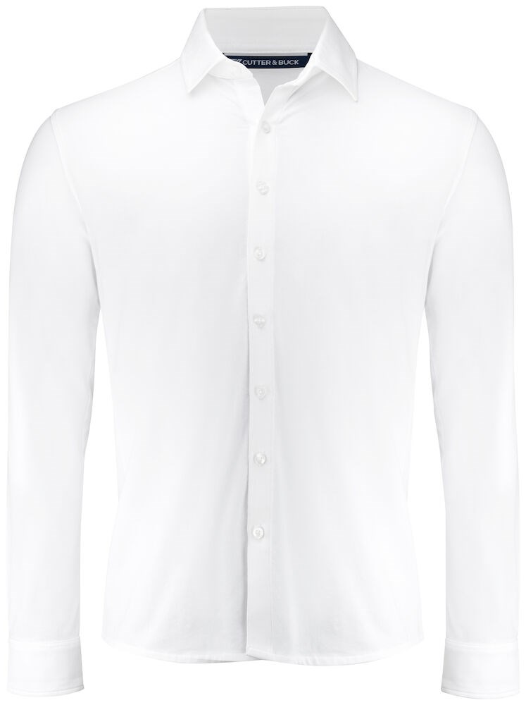 Cutter & Buck - Hedley Stretch Shirt Heren Wit L