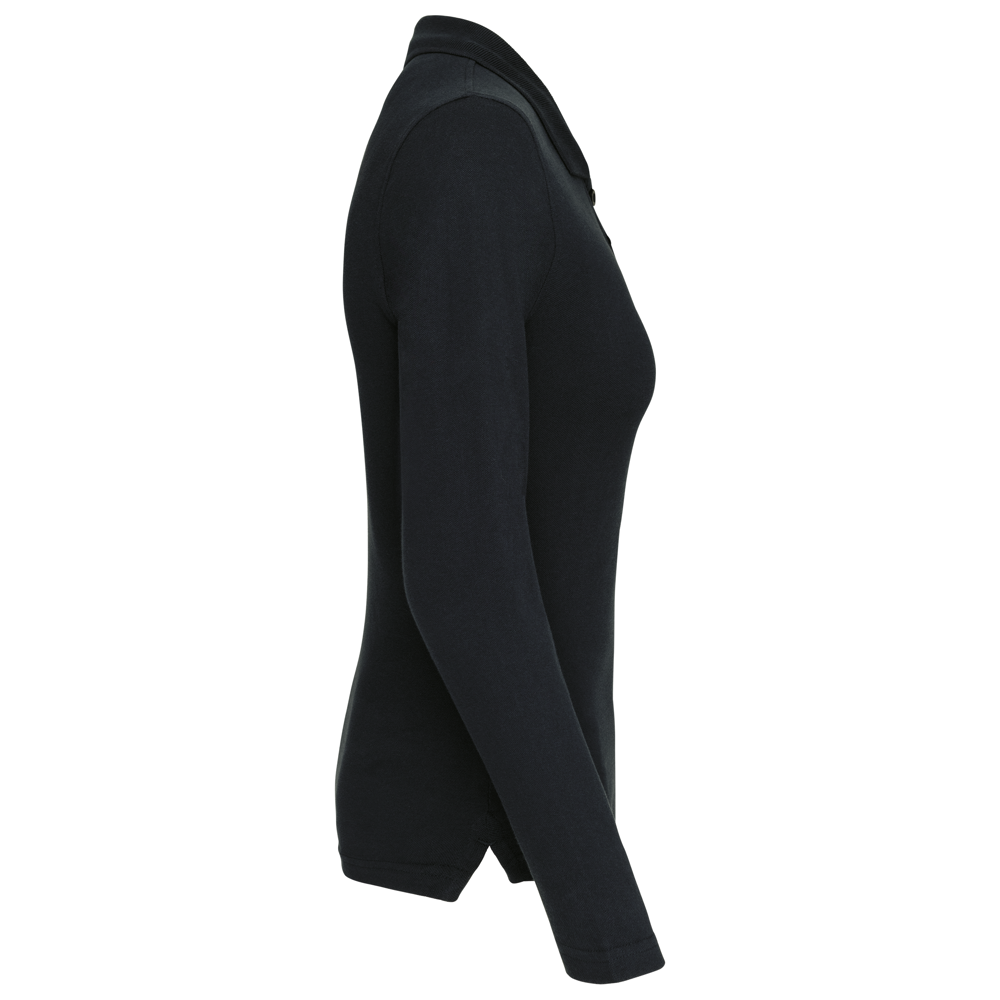 K257C - Piqué-damespolo lange mouwen