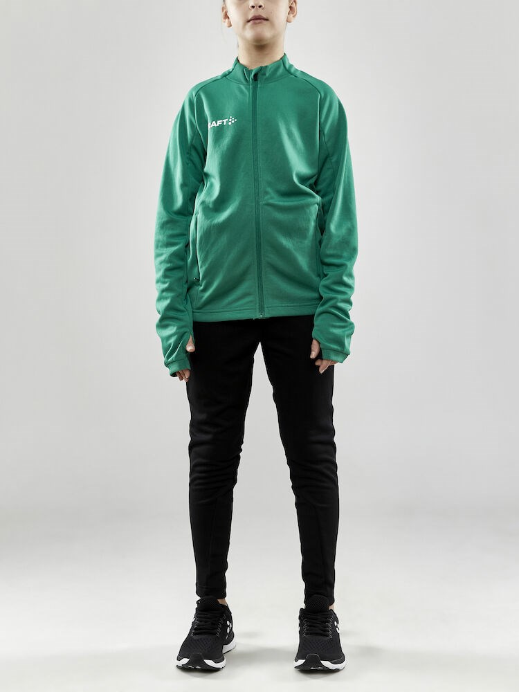 Craft - Evolve Full Zip JR Team Green 134/140 Craft - Evolve Full Zip JR Team Green 134/140