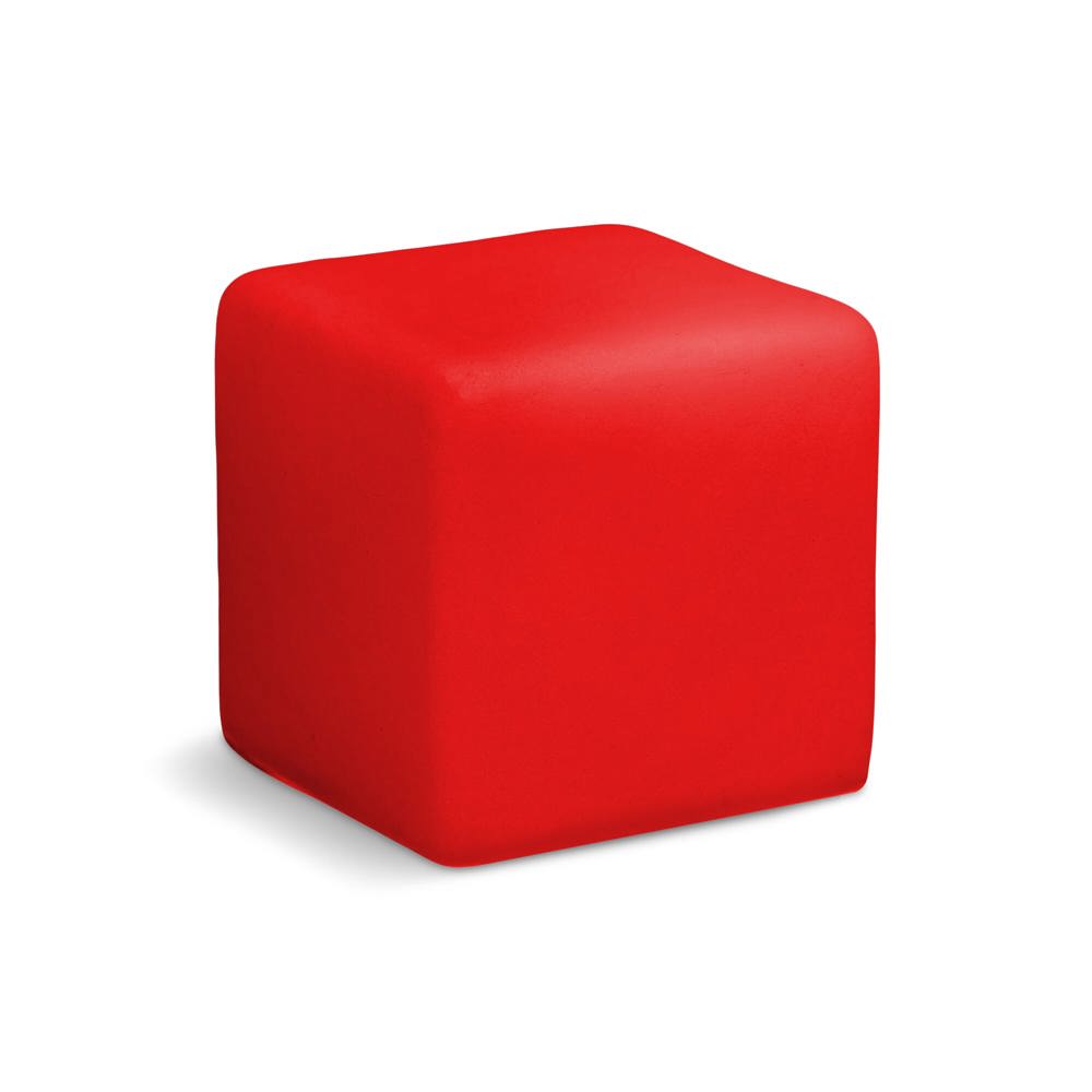 Anti-stress vierkant - Rood