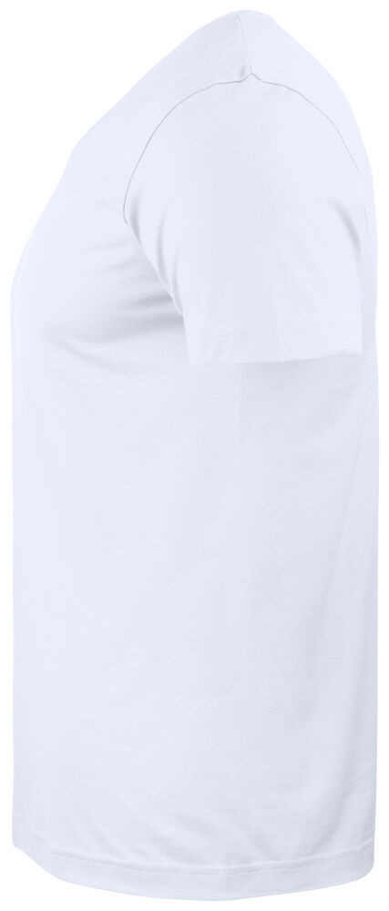Clique - Basic-T V-neck Wit 4XL