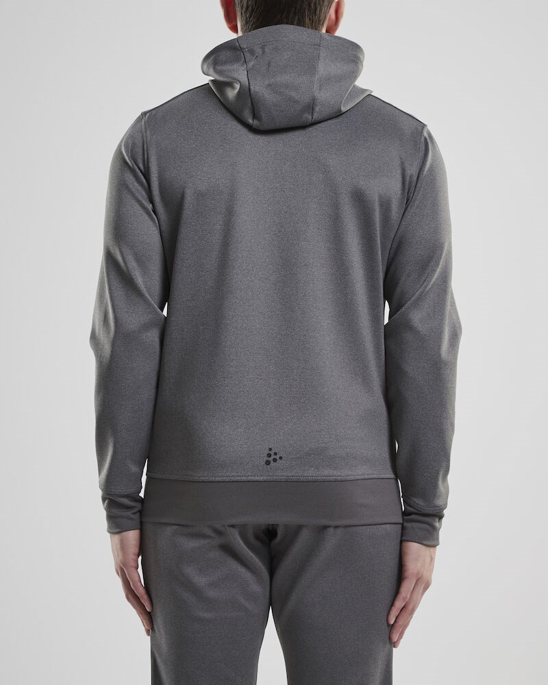 Craft - Noble Full Zip Hood M Darkgrey melange 4XL