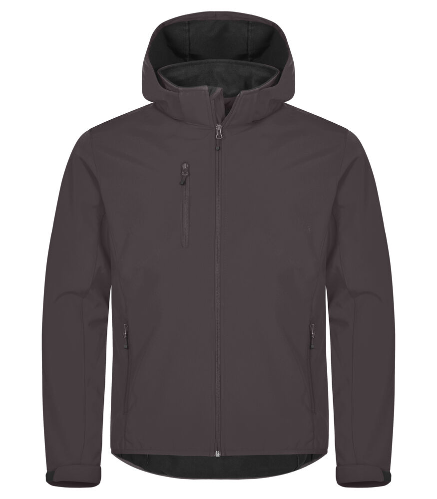 Clique - Classic Softshell Hoody - donkergrijs