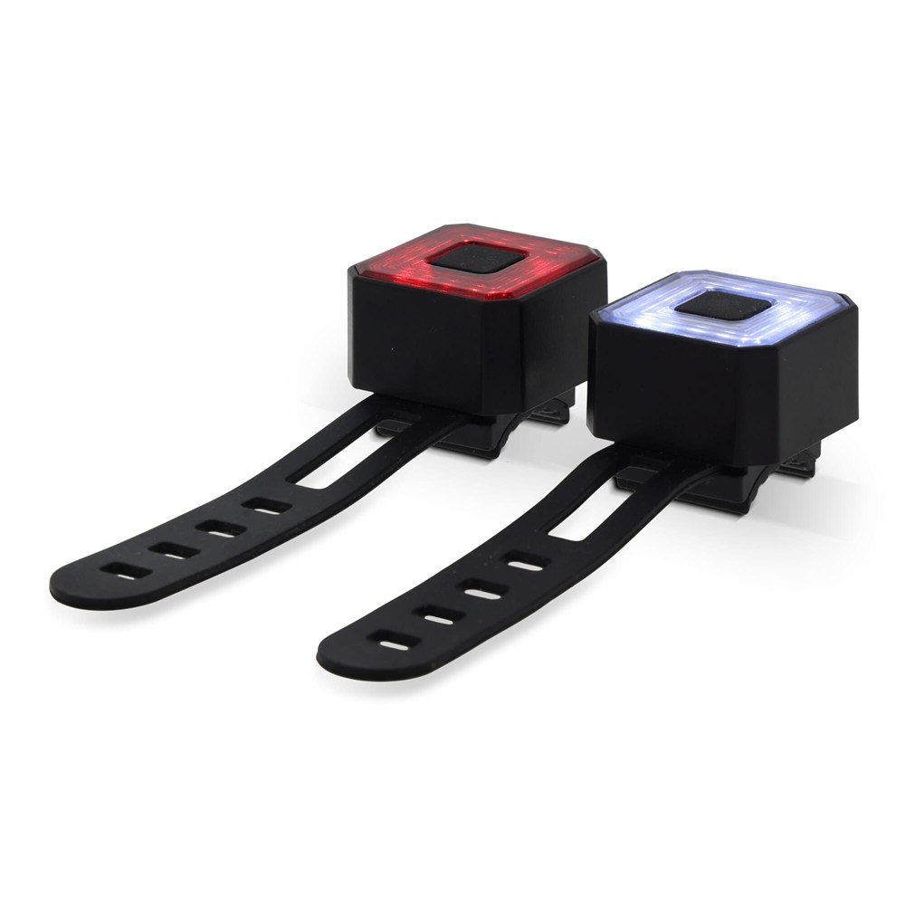Oplaadbare fietslampjes set
