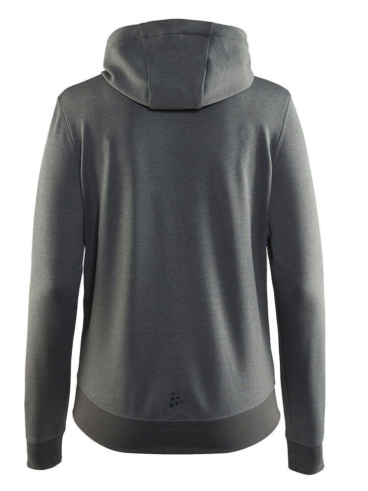 Craft - Noble Full Zip Hood W Darkgrey melange XXL