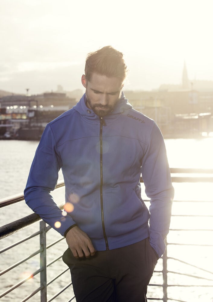 Craft - Leisure Full Zip Hood M Sweden Blue 4XL Craft - Leisure Full Zip Hood M Sweden Blue 4XL