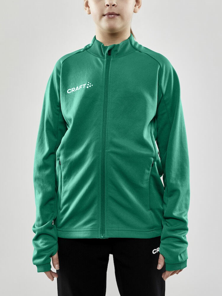 Craft - Evolve Full Zip JR Team Green 134/140 Craft - Evolve Full Zip JR Team Green 134/140