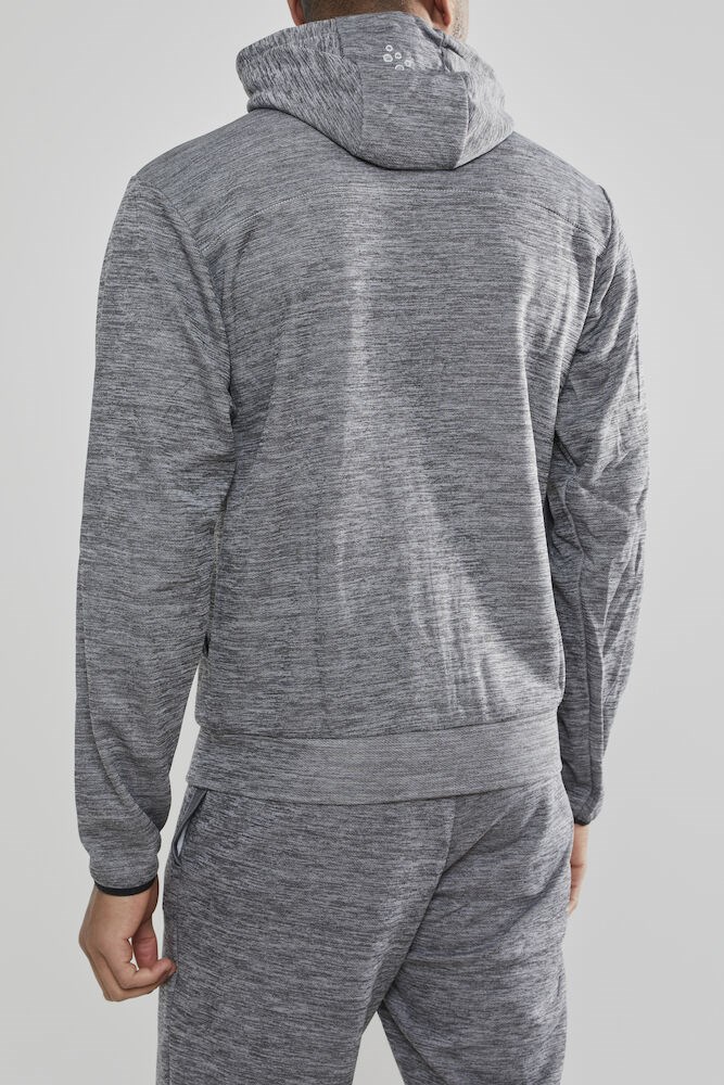 Craft - Leisure Full Zip Hood M Darkgrey melange XS Craft - Leisure Full Zip Hood M Darkgrey melange XS