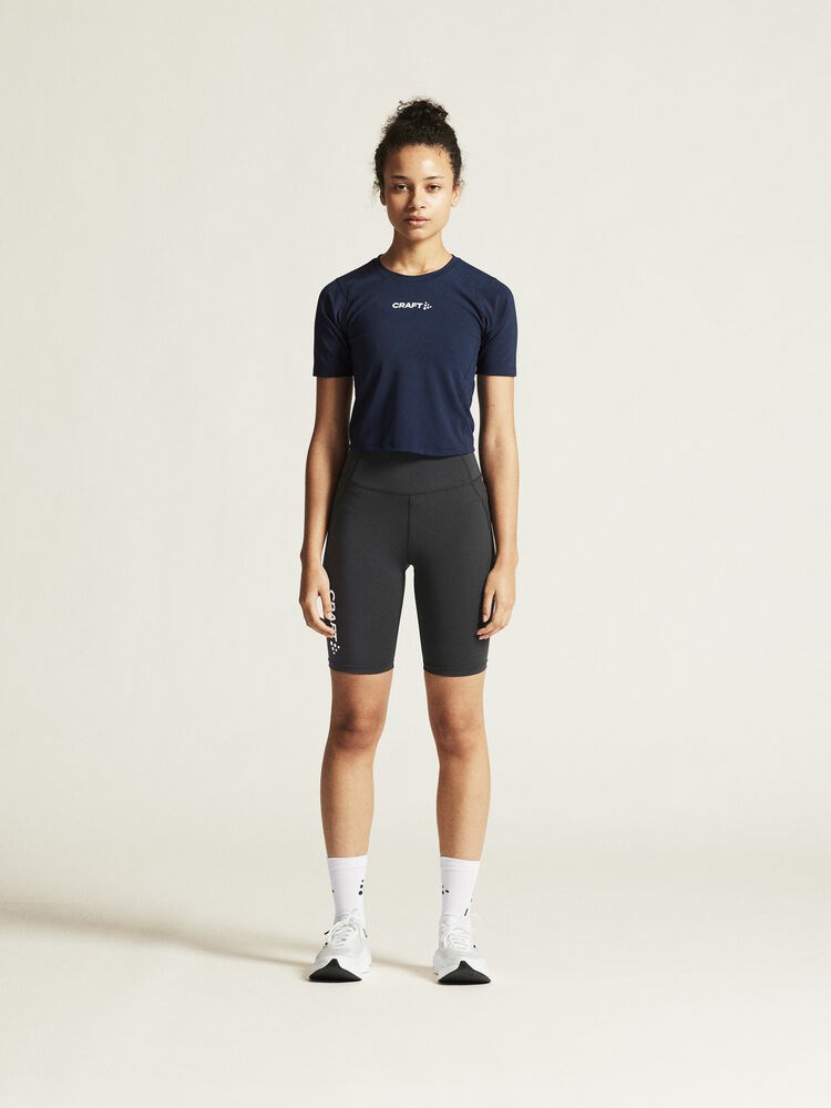 Craft - Rush 2.0 Crop Tee W Navy XS