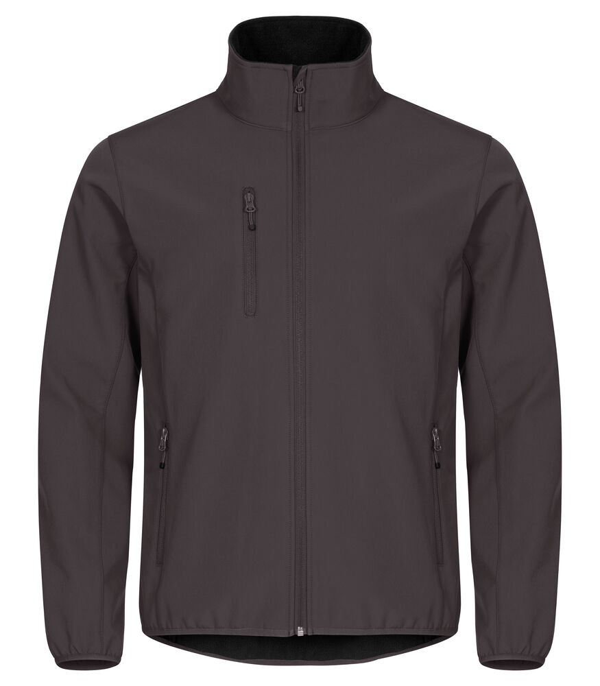 Clique - Classic Softshell Jacket - donkergrijs