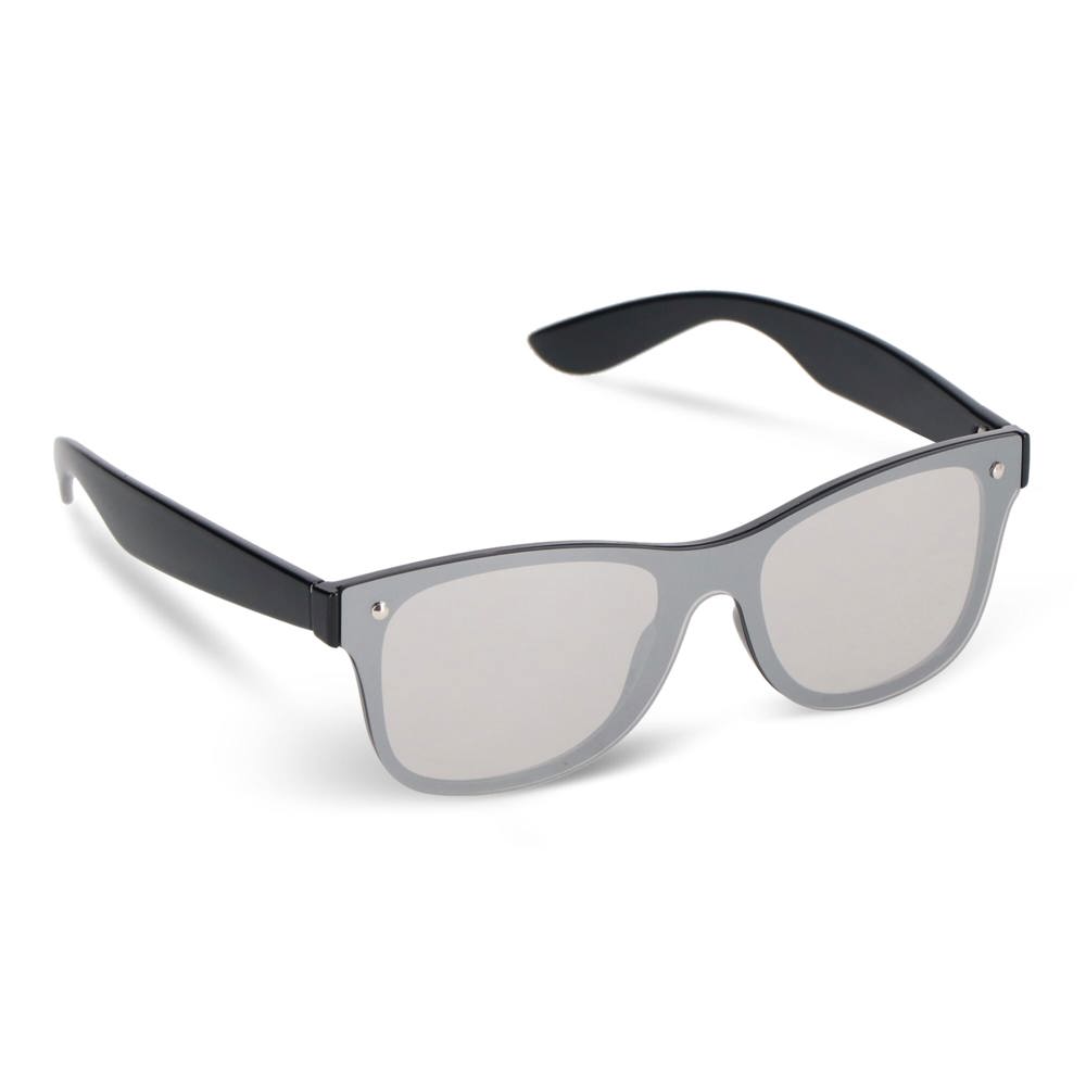 Justin R-PC zonnebril met spiegel uni-lens UV400 - Zwart