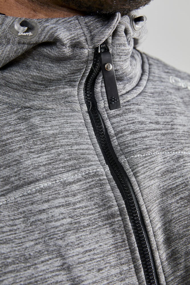 Craft - Leisure Full Zip Hood M Darkgrey melange XS Craft - Leisure Full Zip Hood M Darkgrey melange XS