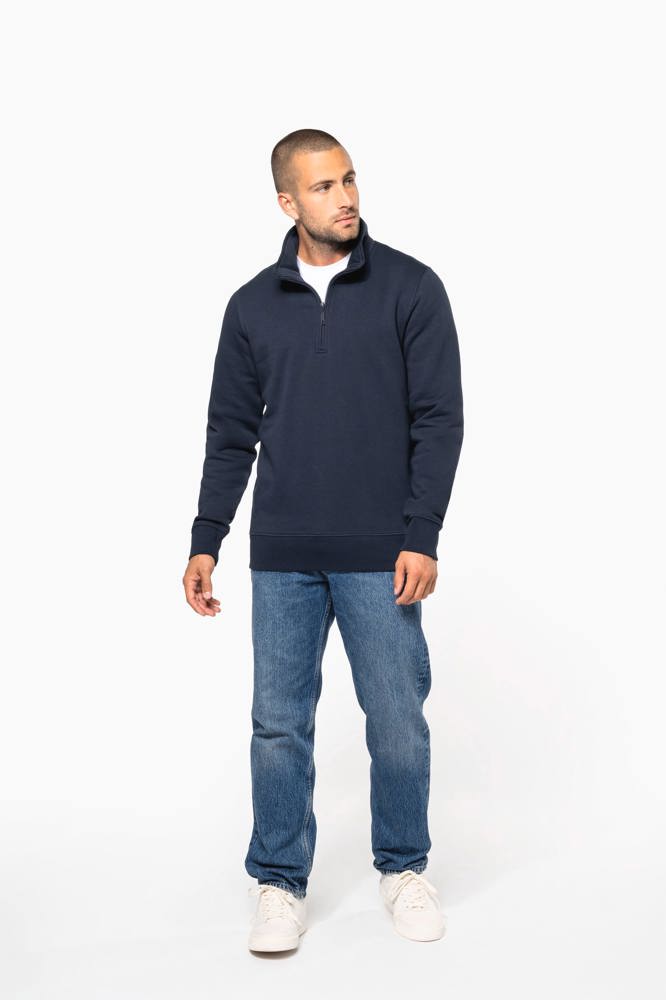 K487 - Sweater met ritskraag