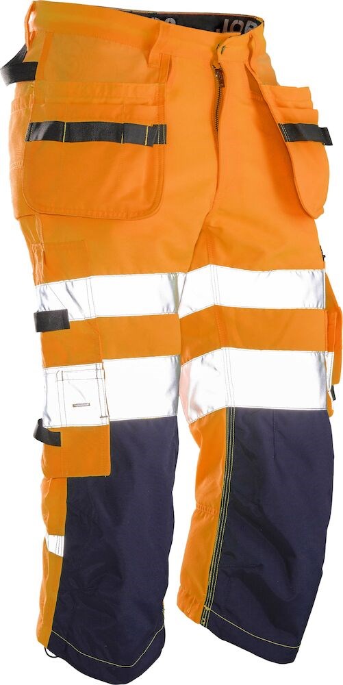 Jobman - 2217 Hi-Vis Long Shorts Oranje/Navy D092
