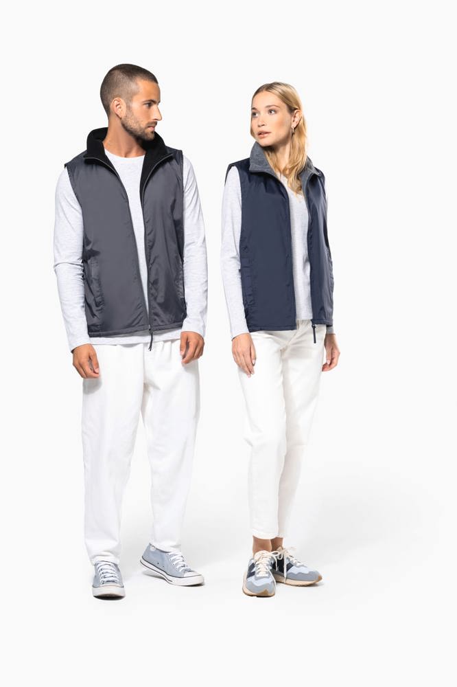 K679 - Met fleece gevoerde bodywarmer unisex