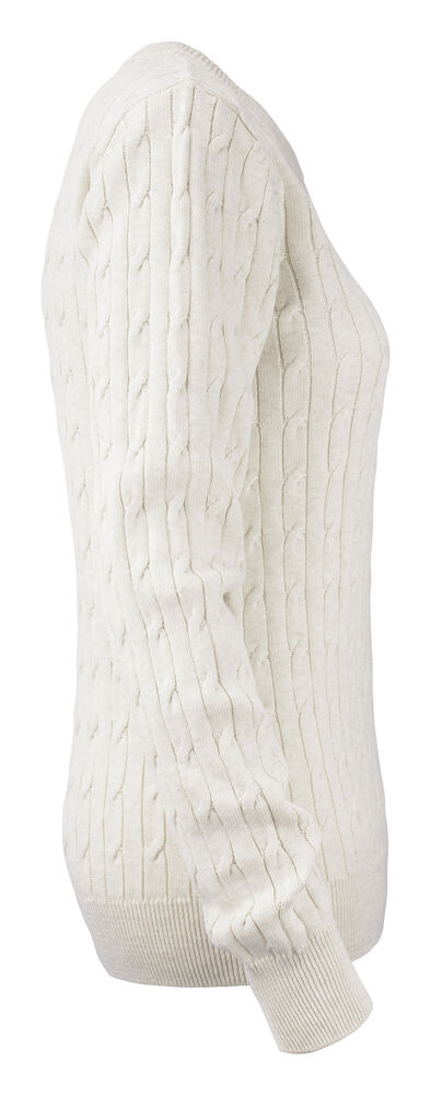 Cutter & Buck - Blakely Knitted Sweater Dames Zand Mélange 3XL
