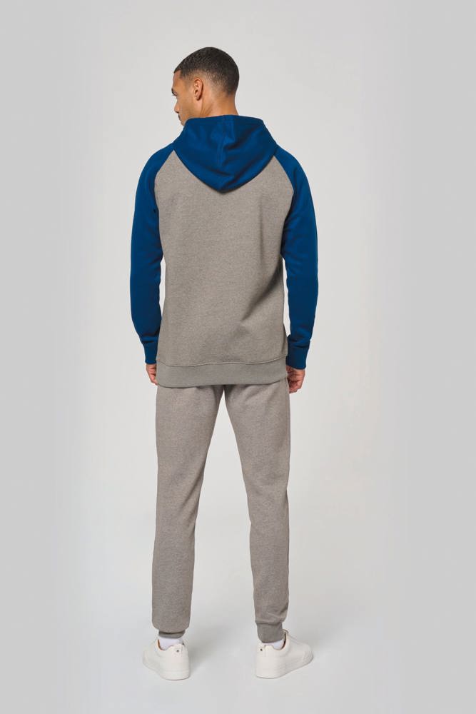 PA369 - Tweekleurige sweater met capuchon volwassene