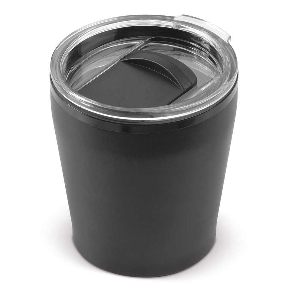 Koffiebeker metallic 180ml - Zwart